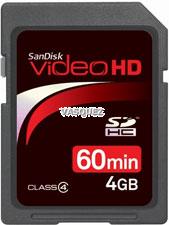 Ultra II SD Video HD Card 4 GB