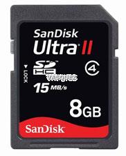SD Ultra II 8 GB 15MB/s