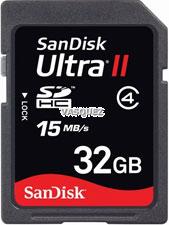 SD Ultra II 32 GB 15MB/s